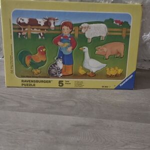 Ravensburger Farmyard Friends Puzzle - Yellow, Red, Green